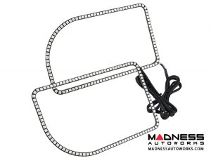 Ford F-250 ORACLE Lighting Dynamic ColorSHIFT Halo Kit - Square Ring Design